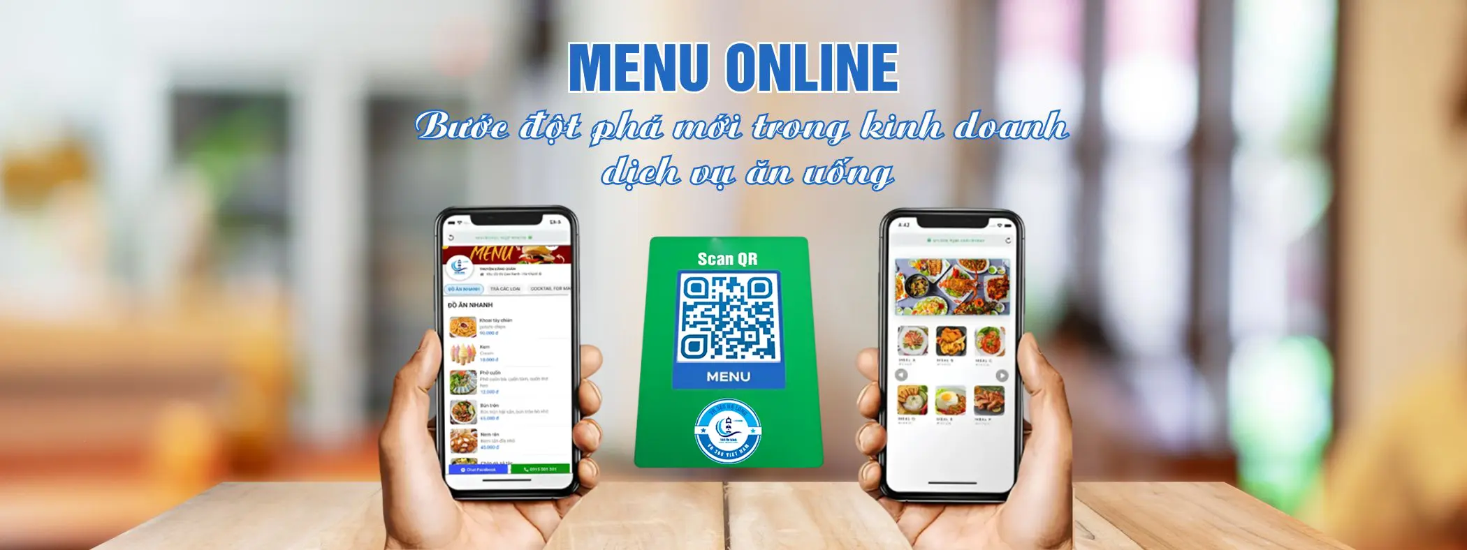 Menu online banner