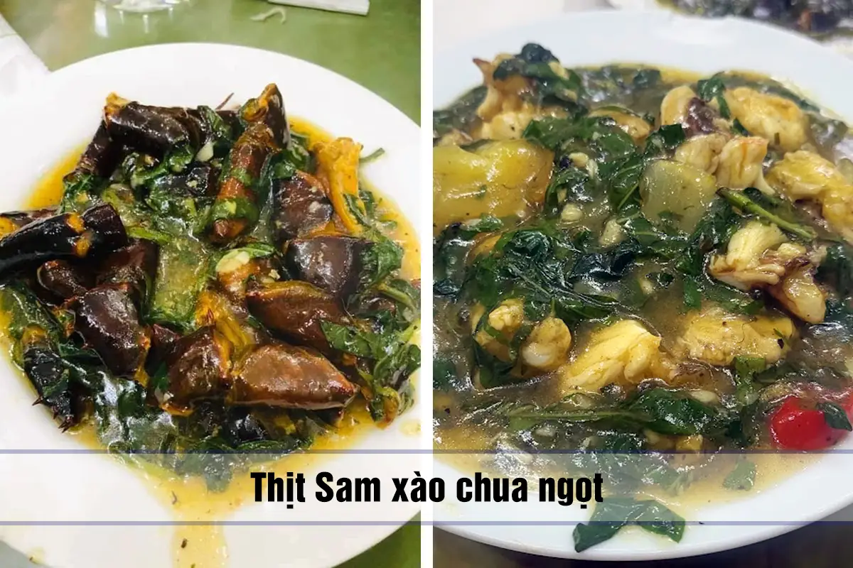 Thịt Sam xào chua ngọt
