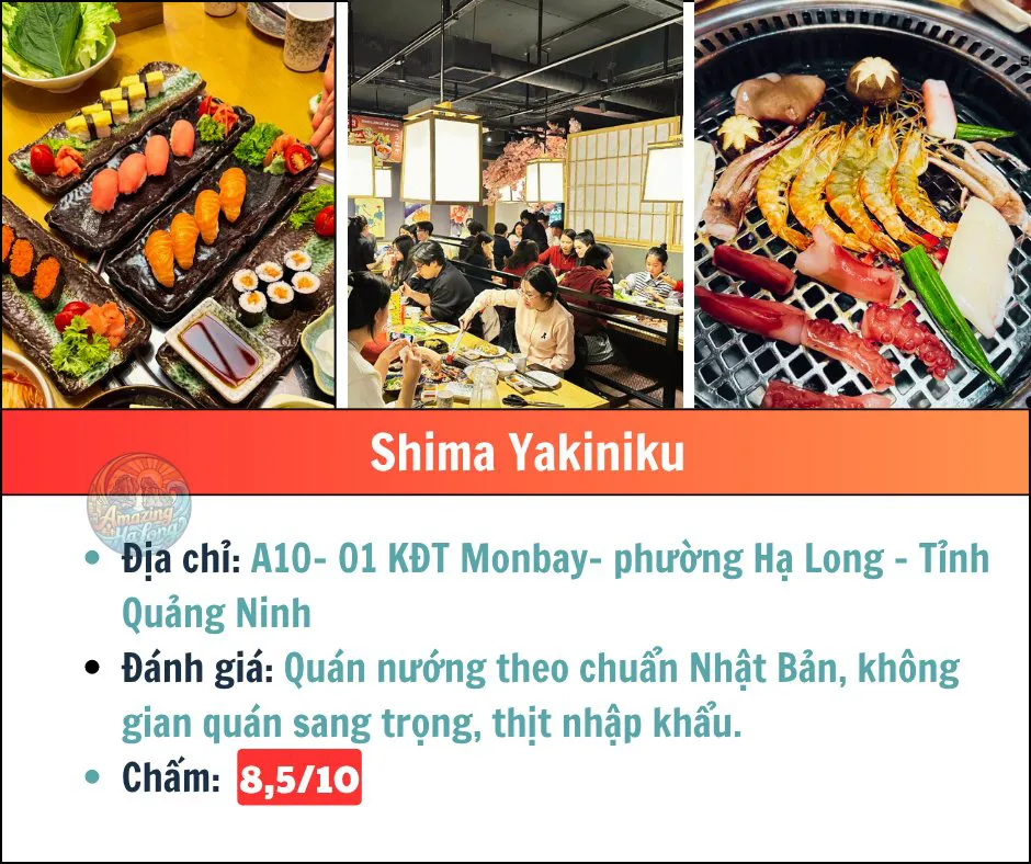 nướng shima Hạ Long